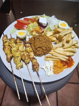 Brocheta de pollo - Imagen 1